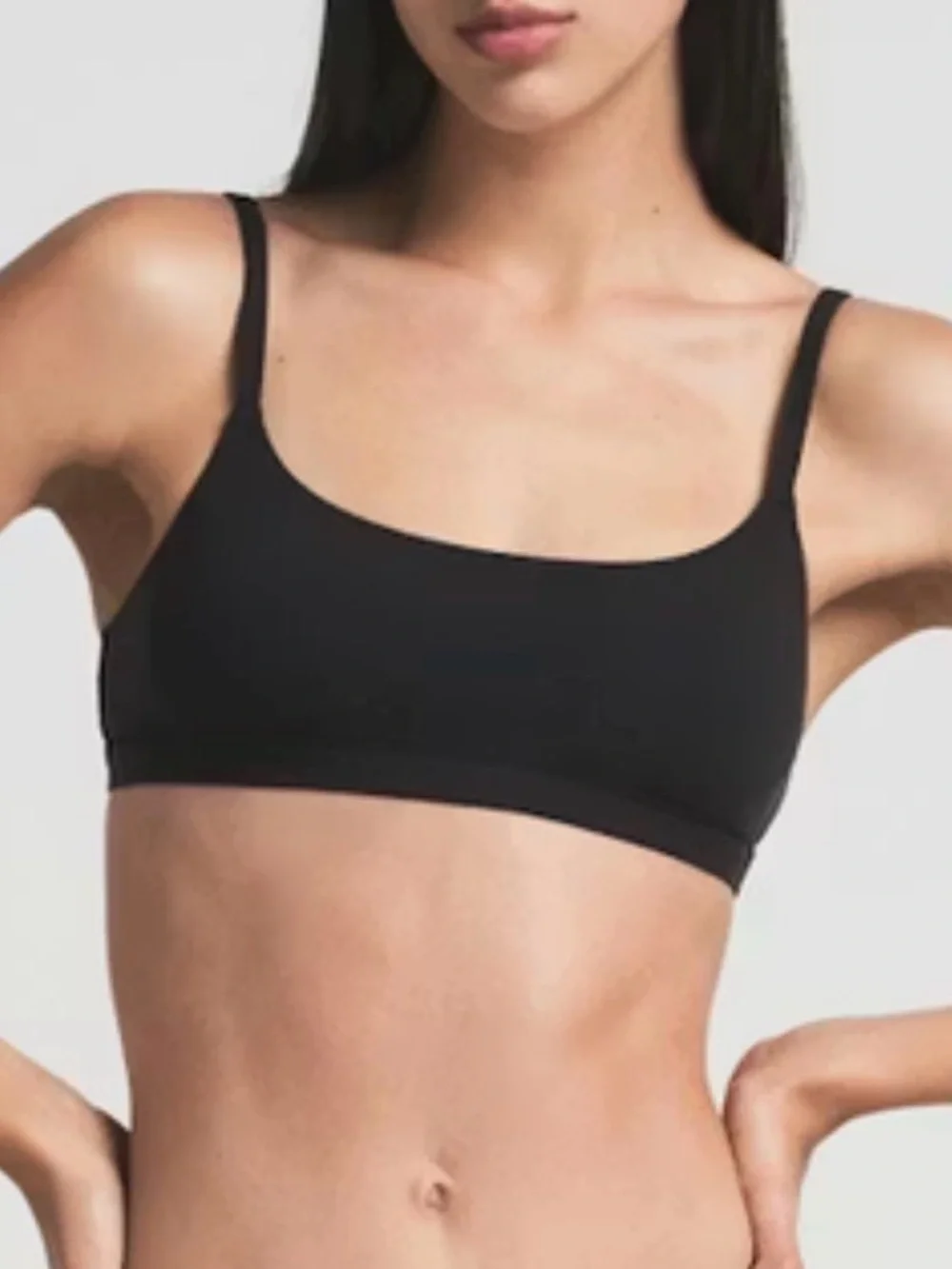 Skims  fits everybody scoop bralette onyx black New Large - Picture 2 of 7